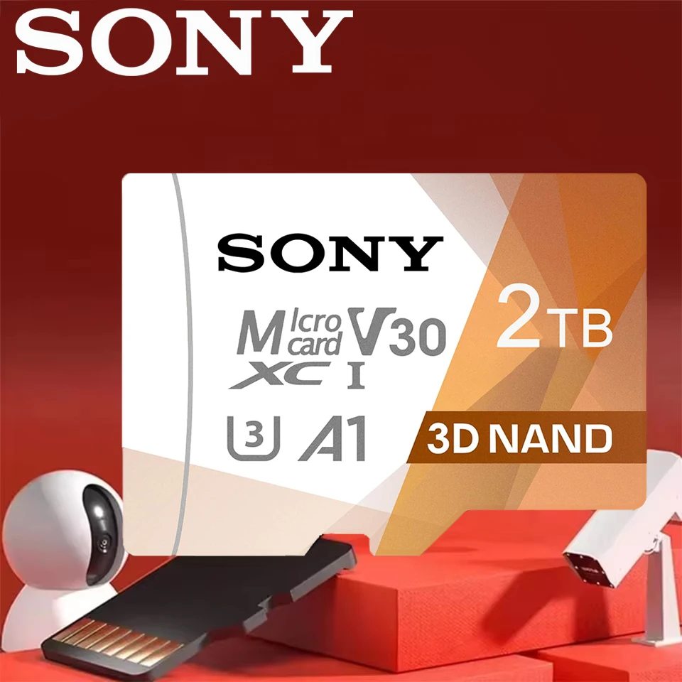 Original SONY 2TB High Speed Memory Card 1TB 256GB Class 10 100MB/s UHS-I Flash Micro TF SD Card C10 Ultra TF Memory Card 128GB