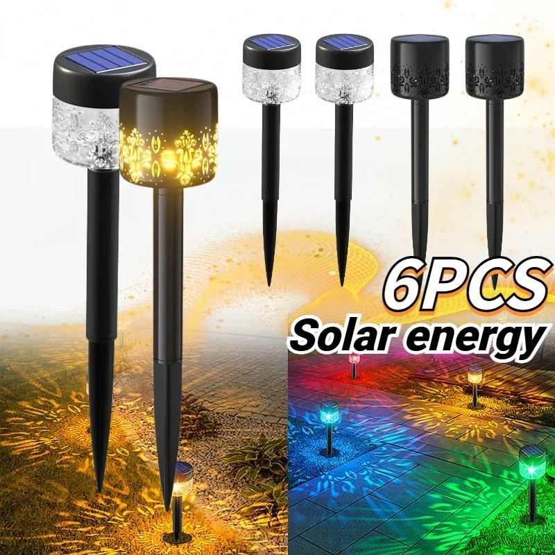 

2/4/6PC Solar Outdoor Lights Garden Lamp Solar Powered Waterproof Landscape Path Outdoor for Yard Backyard Lawn Patio Decorative