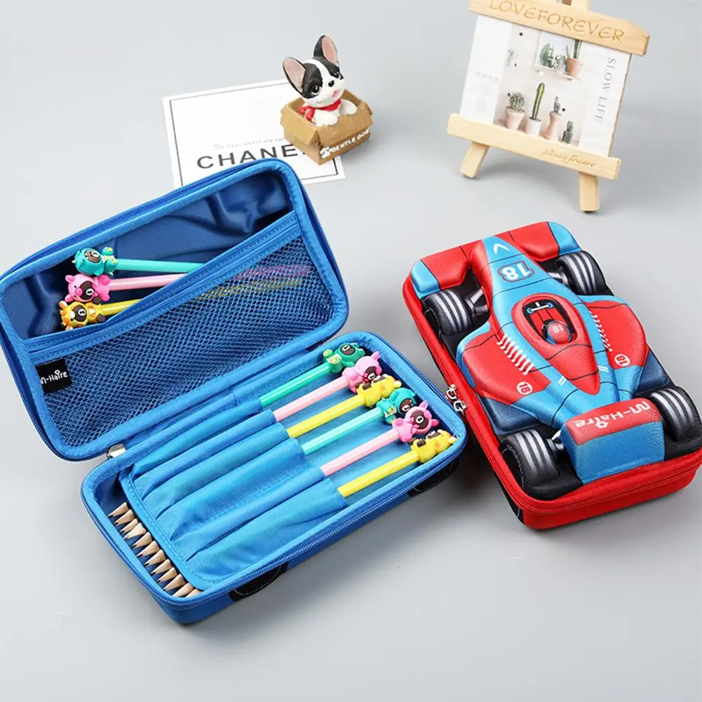 Creative Pencil Case 3d Motorcycle Car Zipper Pen Bag Stationery Organizer Storage Pouch For Students Gifts