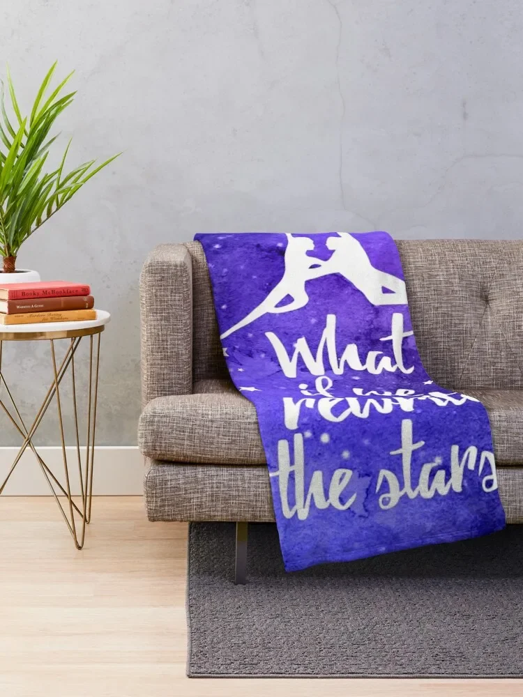 Greatest Showman Rewrite the Stars Watercolour Galaxy Throw Blanket for sofa Tourist Flannel Fabric Blankets