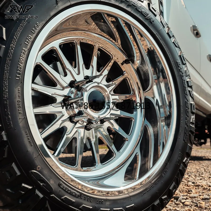 

Высокопроизводительные кованые хромированные диски для грузовиков 24x14, 18-30 дюймов, многоболтовые, для тяжелых условий эксплуатации, внедорожные диски