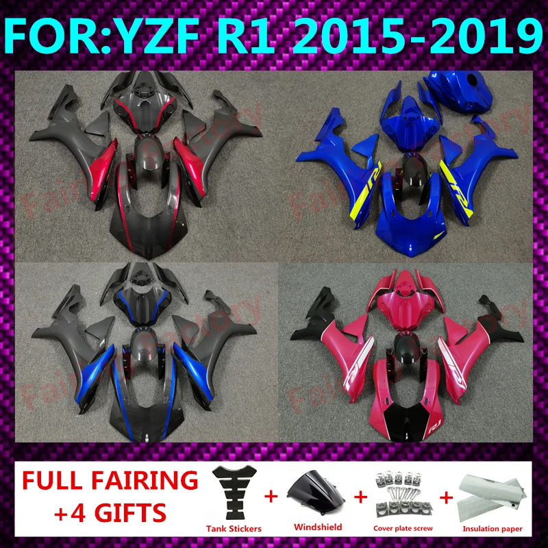 

New ABS Motorcycle Fairings Kit Fit for YAMAHA YZF - R1 2015 2016 2017 2018 2019 YZFR1 15 16 17 18 19 full fairing Bodywork zxmt