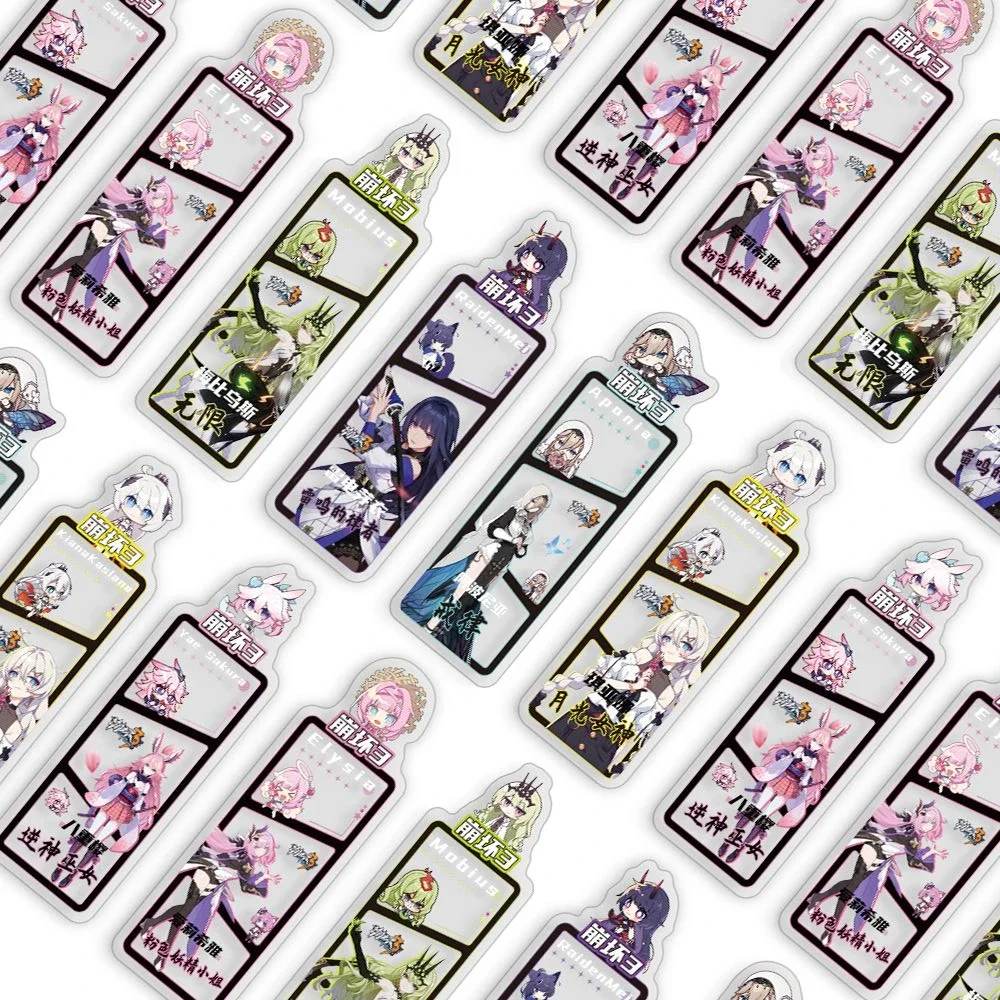 Honkai Impact 3rd Window Frame Comic Form Convenient Acrylic Bookmarks Postcard for Fans Gifts Collection Book Page DIY Handbook