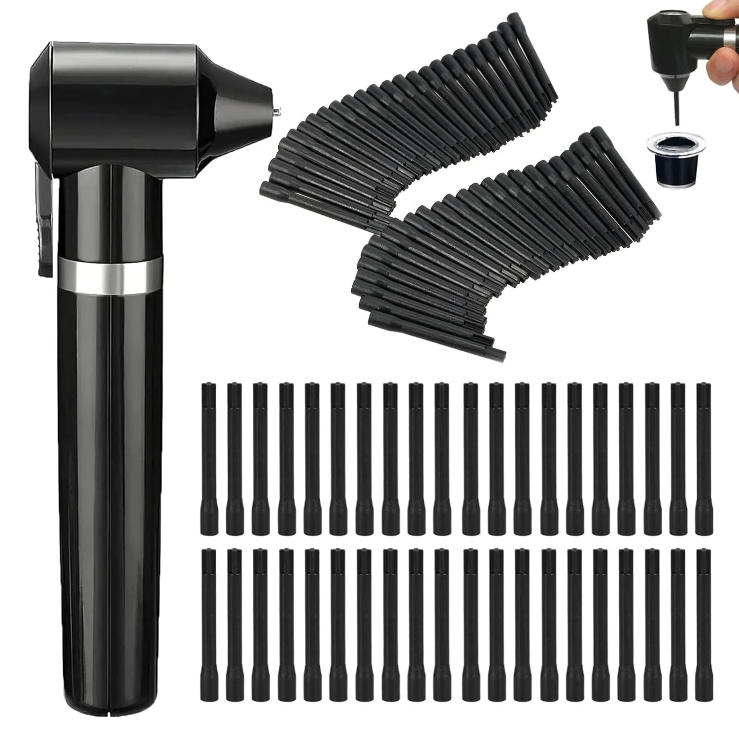 DQFART Tattoo Ink Mixer Machine Kit Pigment Stirrer 100Pcs Mixing Sticks for Fast Color Mixing Make-up Eyebrow Tattoo Supplies