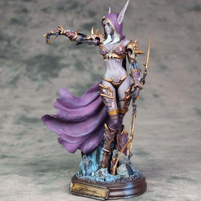 23cm Sylvanas Windrunner's Handmade Model Shouban Arthas Menethil Figura Collectible Model World Of Warcraft Gift