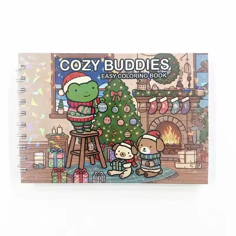 Cozy Friends & Comfy Days Coloring Book For Adults And Teens Creative Fun & Stress Relief Art Perfect Gift