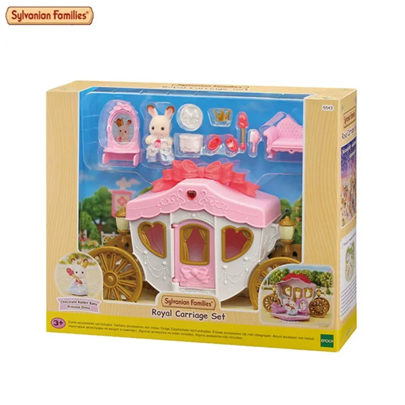 Autêntico Sylvanian Families Anime Personagem Simulação Playhouse Toy Room Decoração Brinquedo Presente de Natal