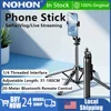 Mobile Phone Holder 31-180CM Adjustable Telescopic for iPhone 17 16 Samsung Huawei Xiaomi Live Streaming Phone Holder Selfie Stick with 1/4 Threaded Interface Suitable for Sony Canon Nikon Fujifilm Panasonic Olympus Camera Stand for GoPro