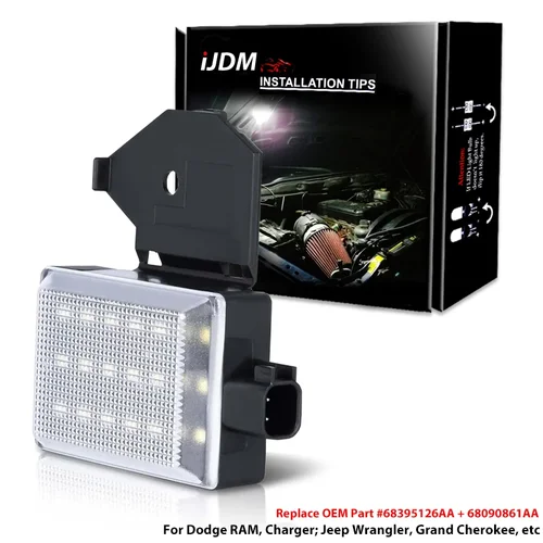 Luz LED de cortesía para debajo del capó, accesorio para Dodge Ram 1500 2500 3500 Charger Brooklyn Durango Intrepid Jeep Grand Cherokee Wrangler, 12V, 1 unidad