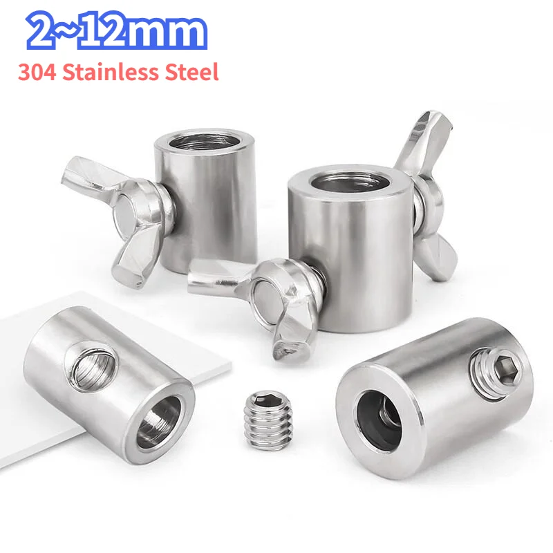 304 Stainless Steel Wire Rope Clamp Cable Railing Guardrail Post Sleeve Protector Tightening Buckle Connector Ferrule Fixed Clip