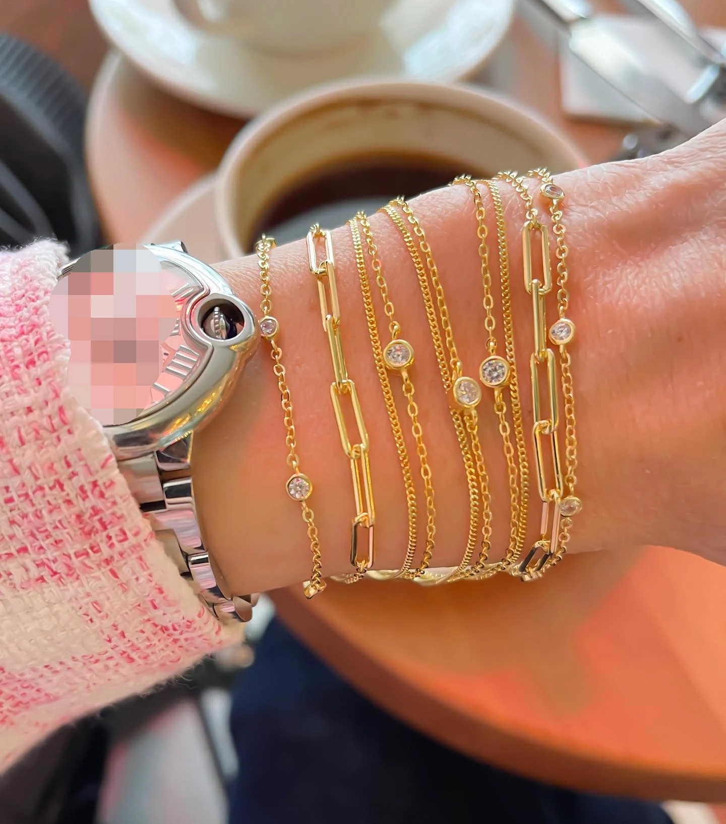 

Простые Ювелирные изделия, дизайн из одного камня, 4 мм Безель из фианита, изящная цепочка, женский браслет из серебра 925 пробы