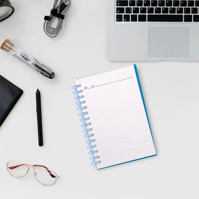 Binding Comb 5 Ring Multicolored Binder Rings Notebook Snap Split Binding Strips Binding Wire Binding Spines Combs For Scrapbook