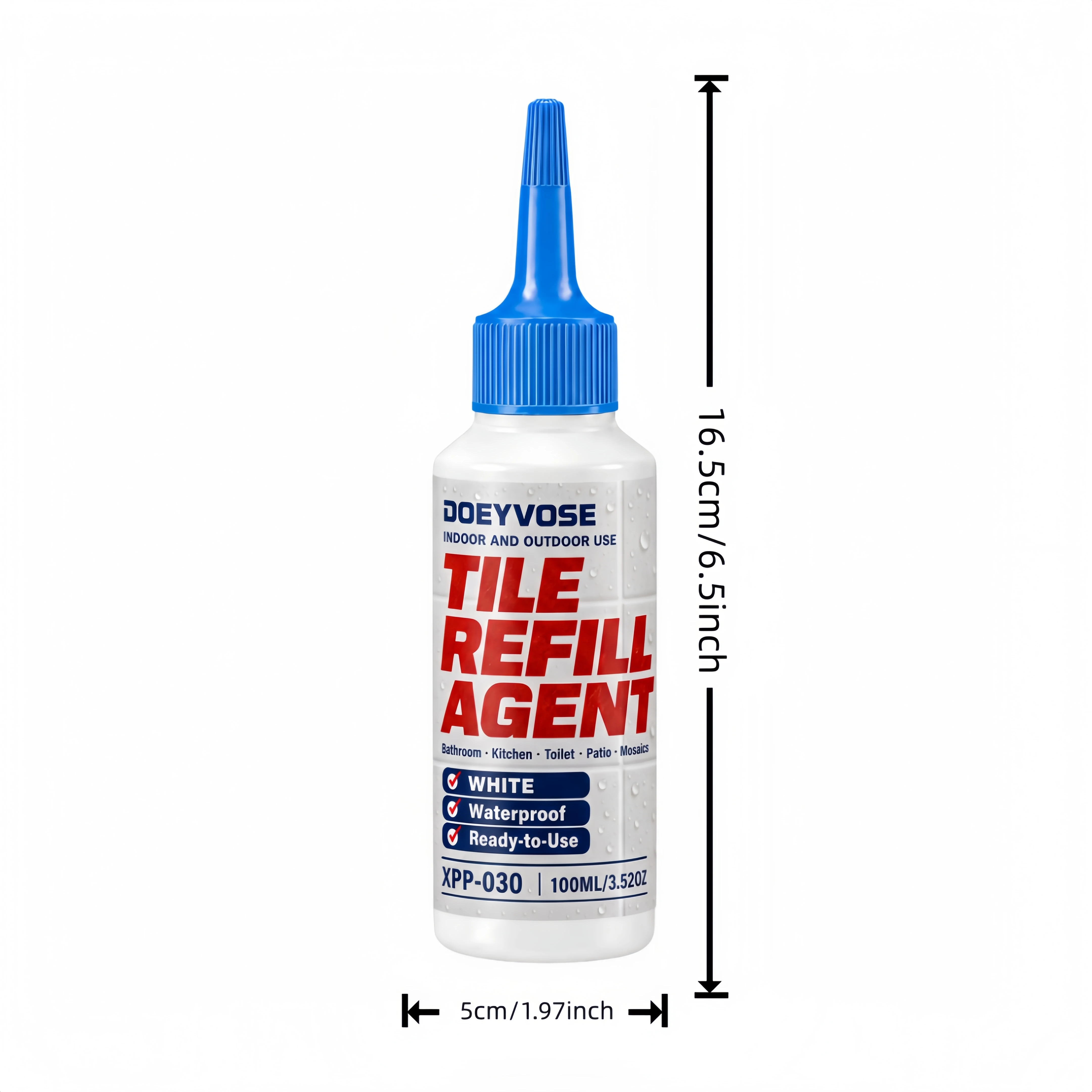 100ml Tile Joint Repair Grout Sealant Waterproof Gap Filler for Bathroom Kitchen Porcelain Tile Seams