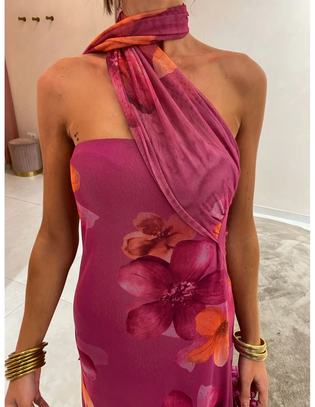 Women 2025 Elegant Dress Sleeveless Party Dress Casual High Waist Boho Long Dresses Sexy Mesh Print Dresses Vestidos Para Mujer