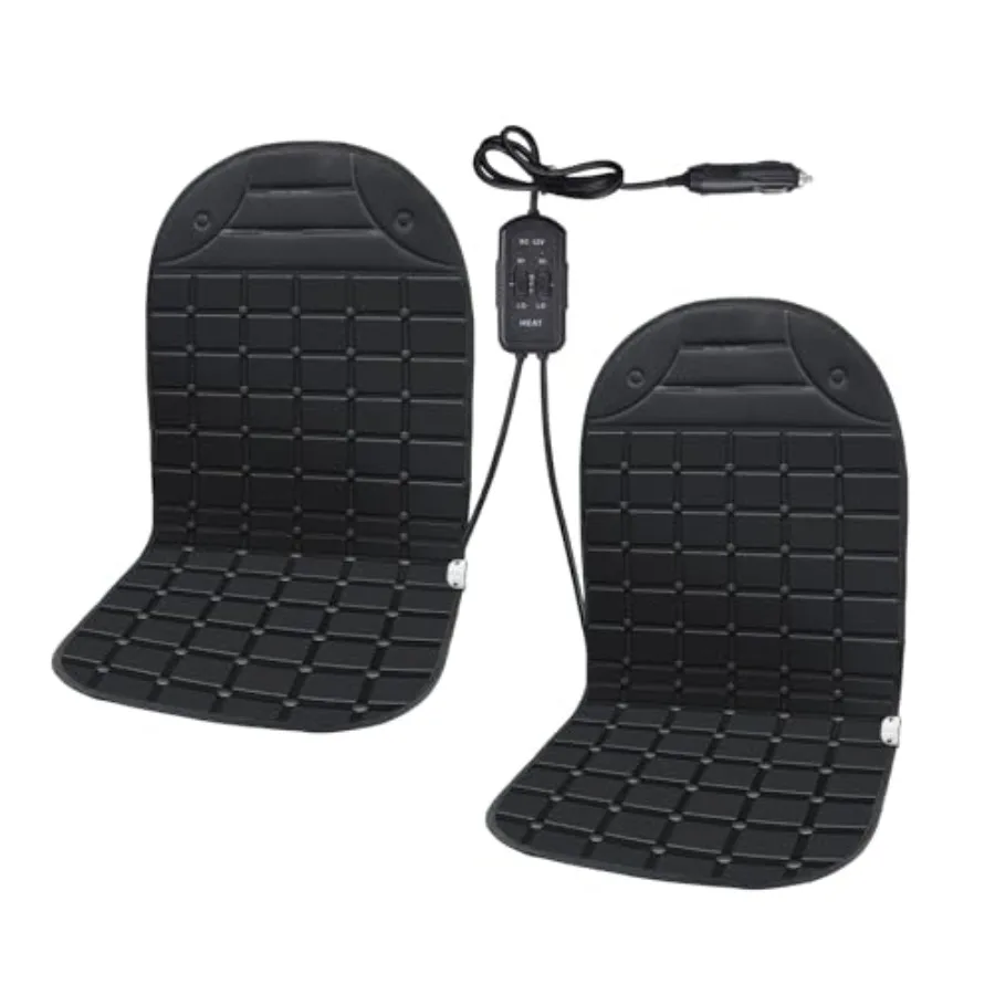 

2 Pack Seat Cushion Winter Cover for Full Back and Seat Black