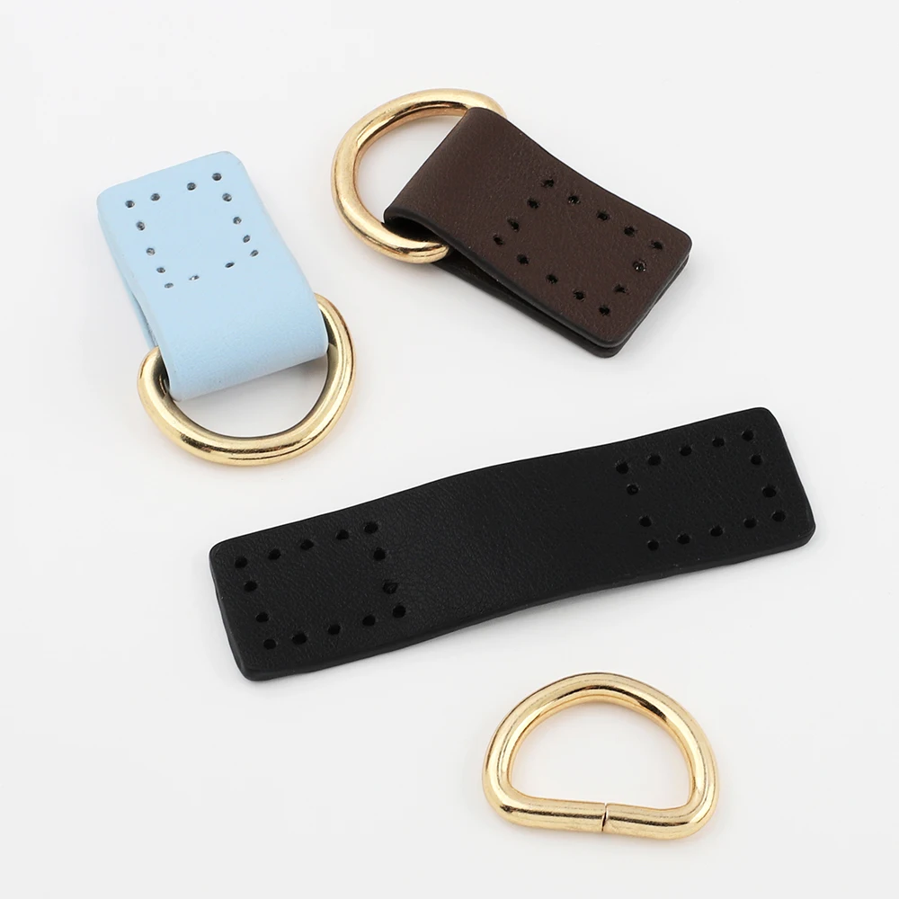 2pcs/lot PU Leather Handmade Backpack Block Lock D Buckle Bag Belt Chain Clasp DIY Replacement Bag Hardware Bag Accessories