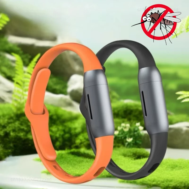 Bracelet anti-moustiques à l'huile essentielle pour l'été, pour adultes et enfants, protection contre les moustiques en plein air, bracelet de voyage portable