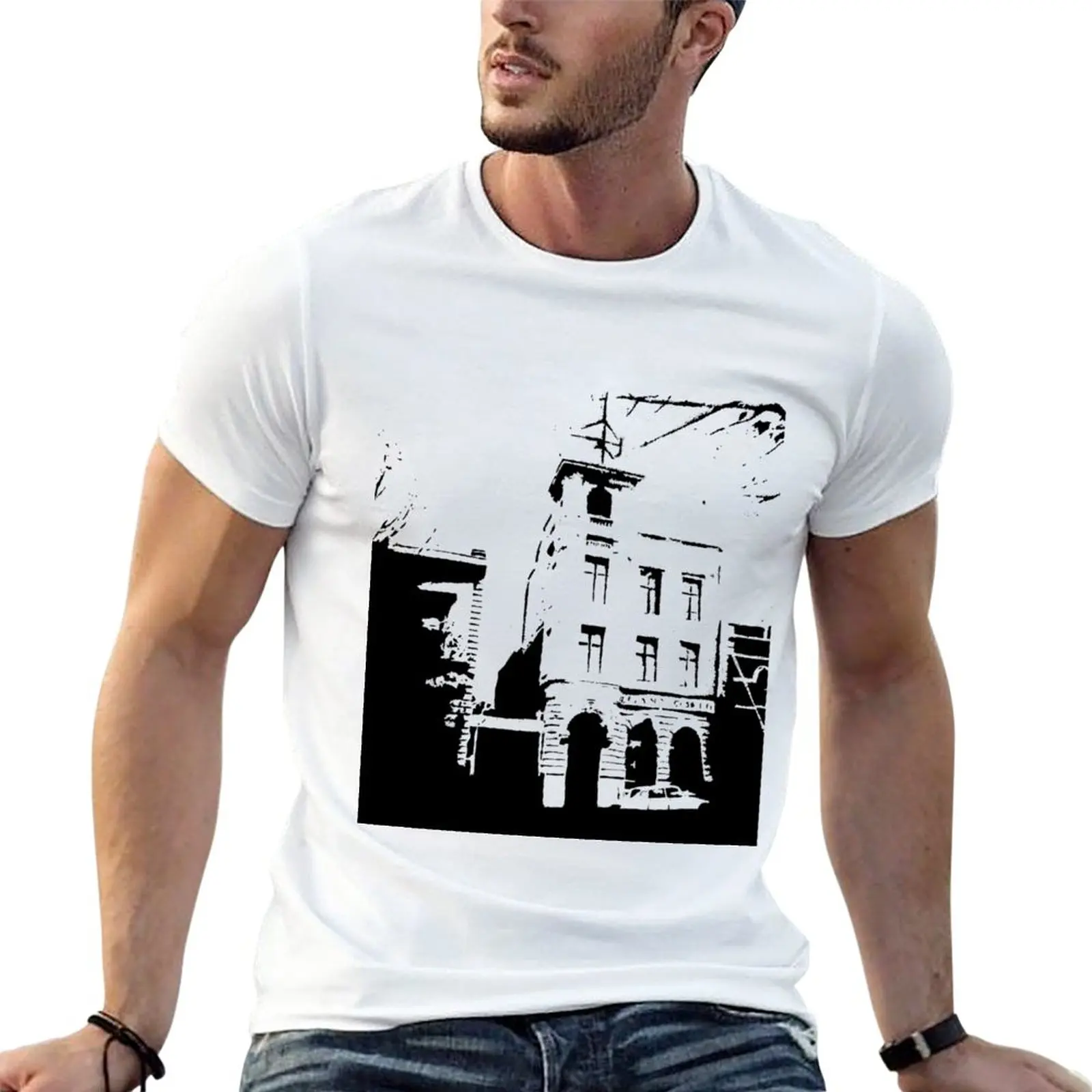 New STENCIL T-Shirt funny t shirts sweat shirt mens graphic t-shirts pack