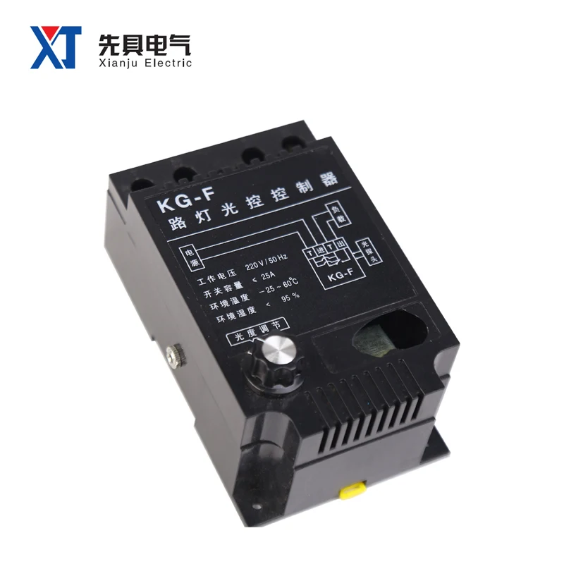 KG-F Road Lighting Control Controller Fully Automatic Switch with Brightness Adjustable Photosensitive Timing 220V