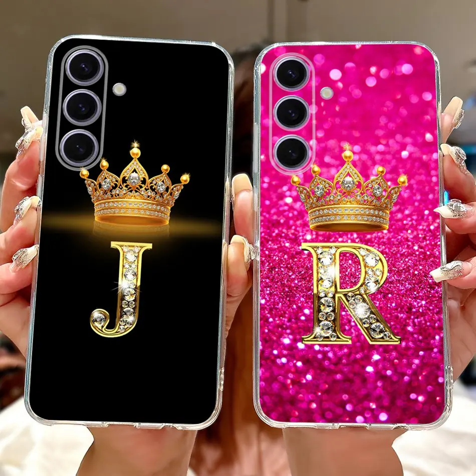 لسامسونج غالاكسي S24 5G S24FE الأزياء تاج إلكتروني جراب هاتف لسامسونج S24 FE S 24 24FE لينة سيليكون TPU حالات #2