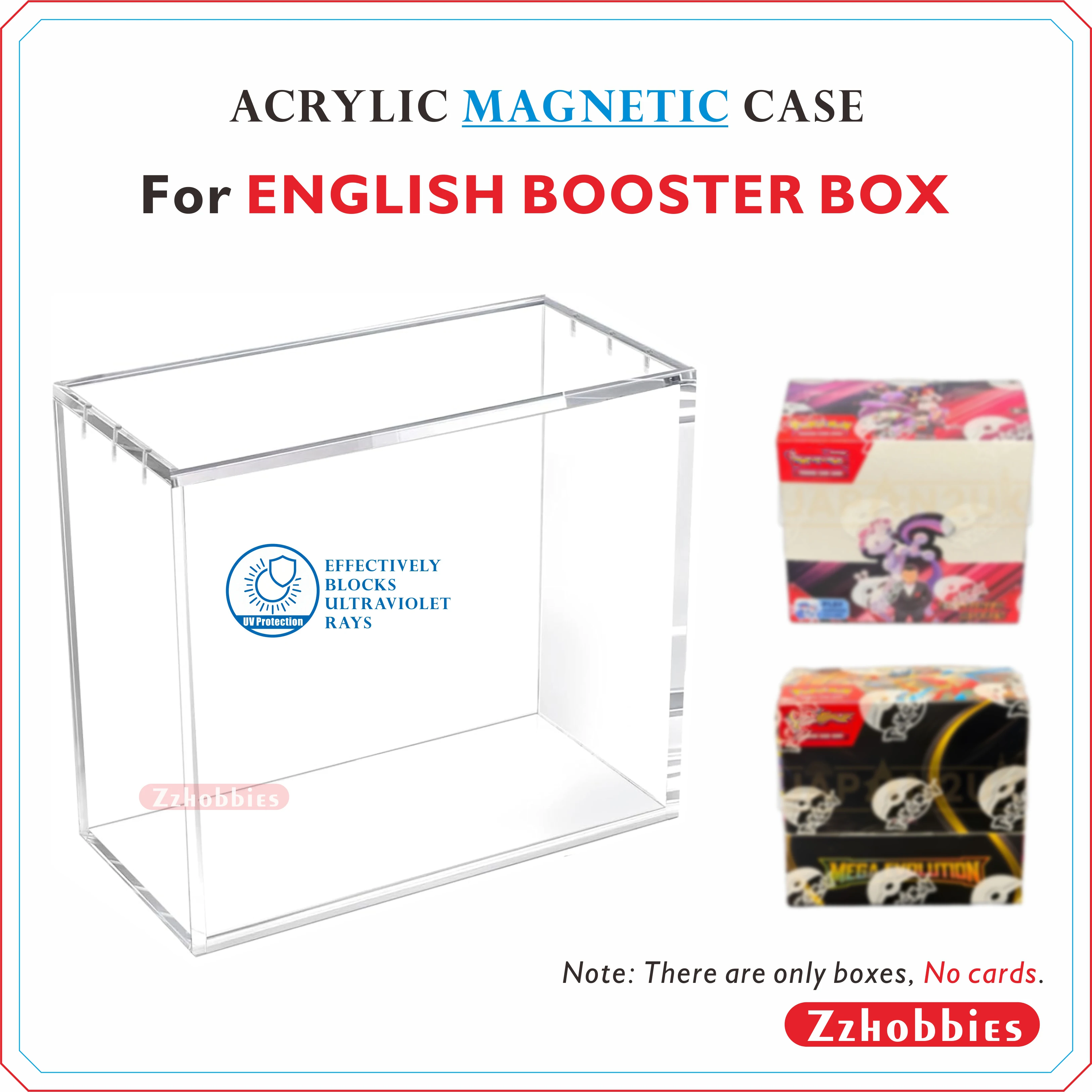 Acrylic Magnetic Case For English Booster 5mm Thick