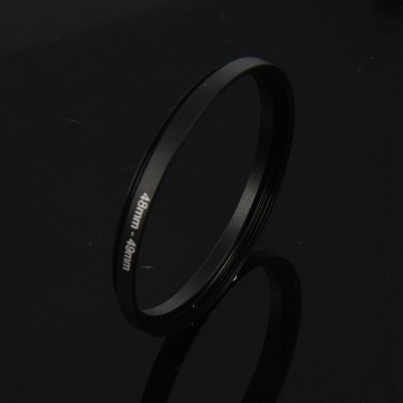 Objectif de filtre d'appareil photo, adaptateur de bague Step Up, 48mm-49mm, 5 pièces