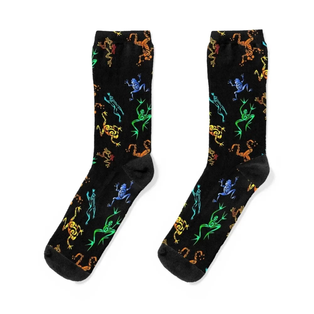 FROGS IN THE TRIBE Socks Novelties golf warm winter cycling Socks Men's Women's