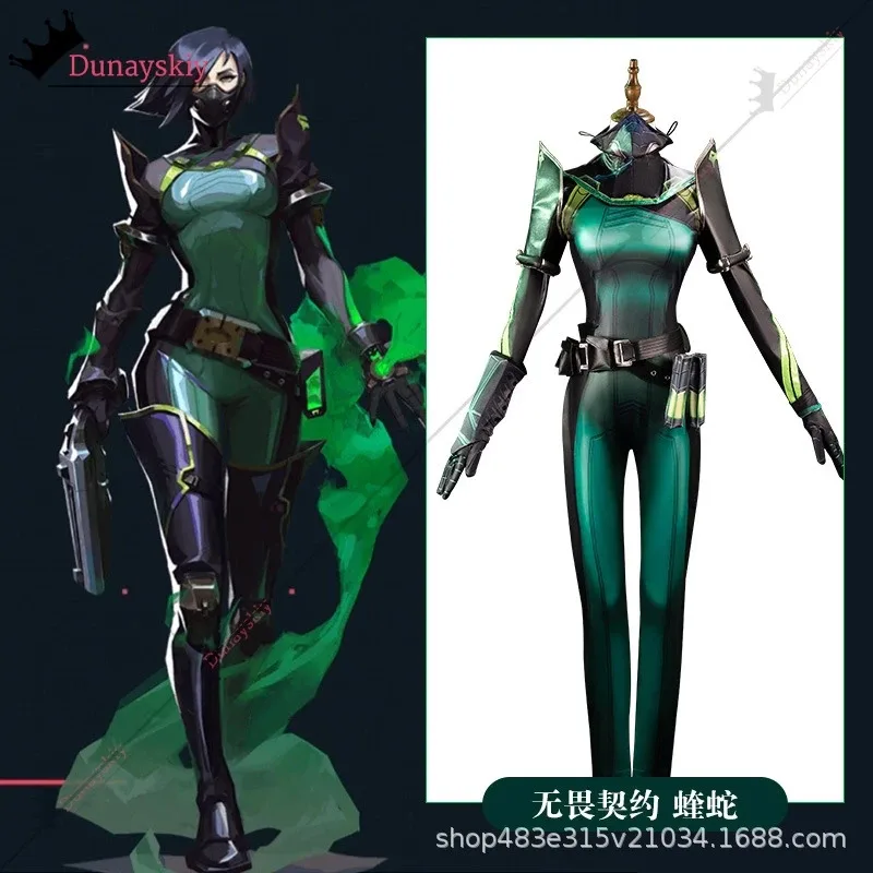 

Viper Venomous Snake Cosplay Costume Game VALORANT Role-Playing Subdue 3D Printed Tight Fitting Clothing Anime Halloween Party