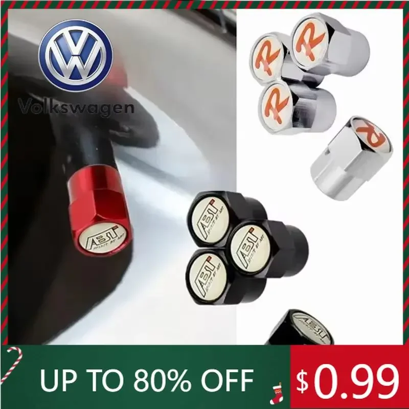 

Комплект из 4 колпачков для ниппелей шин для VW Volkswagen Jetta MK5 Golf, ABT R Line, Polo, Golf 5 6 7, Passat B5 B6 B7 T