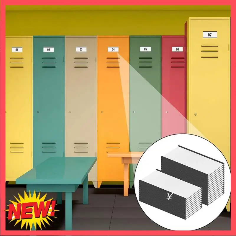 

B17C Magnetic Label Holders 4 X 2In C Channel Label Holders With Clear Plastic Protectors And White Paper Inserts