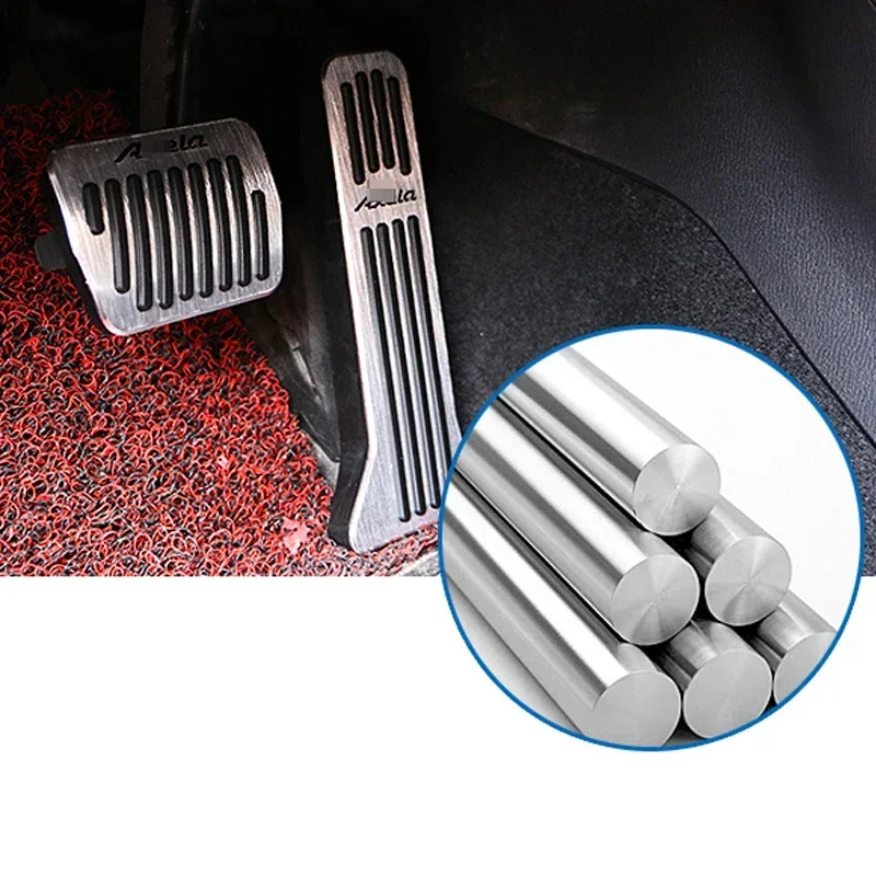 Aluminum Car Accelerator Fuel Brake Clucth Pedal Foot Rest Pedal Pad Cover For Mazda 3 Axela BM 2014 2015 2016 2017 2018 view 5