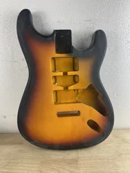 Semi finished electric guitar body, organ, ST paint, inventory defects. The weight of the piano body is 1.9 kilograms