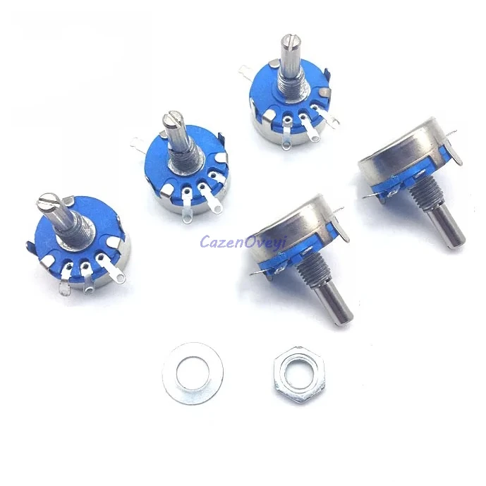 1pcs/lot WH5-1A 470k ohm 3-Terminals Round Shaft Rotary Taper Carbon Potentiometer