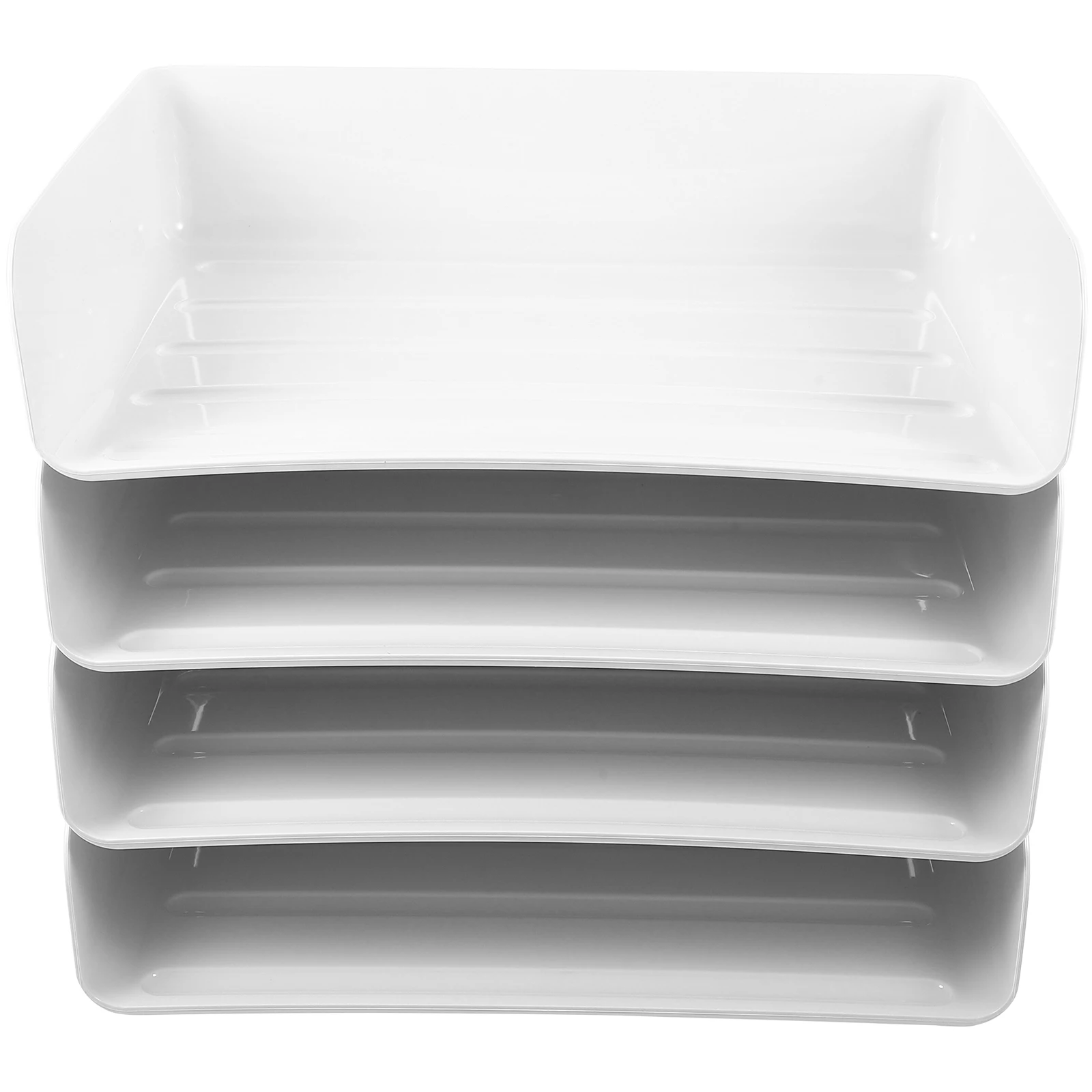 

Paper Organiser Tray File Organizer Holder Storage Box White Pp Office Work Desk