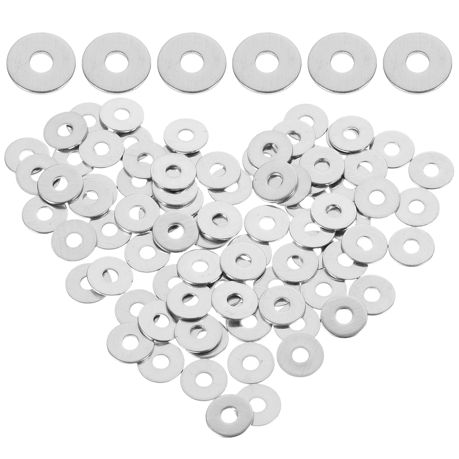 

100 Pcs Steel Flat Washers 0 157 Inch ID 0 394 Washer Assortment Inch OD for Hardware Screw Fasteners Assorted Set