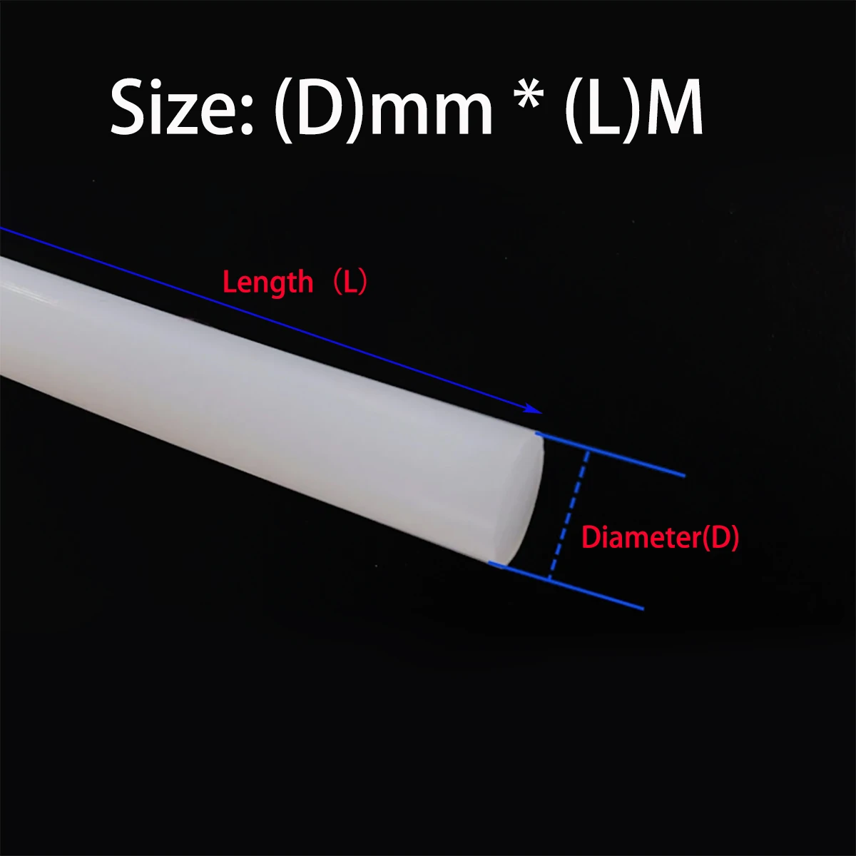 10M/5M/1M Long Solid Silicone Cord  White Rubber Gasket Trim Seal Strips O Ring High Temperature Waterproof Diameter 0.8mm~30mm