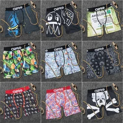 Sexy Men Boxer Underwear Breathable Mens Boxershorts Men's Panties Underpants Plus Size Fashion Printed Man Boxers Briefs Trunks