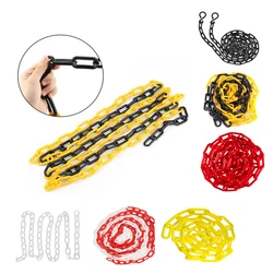 1pcs 5/10M Plastic Warning Chain Road Warning Block Barrier Chain Traffic Crowd Parking Control 6/8/10MM Protection Accessories