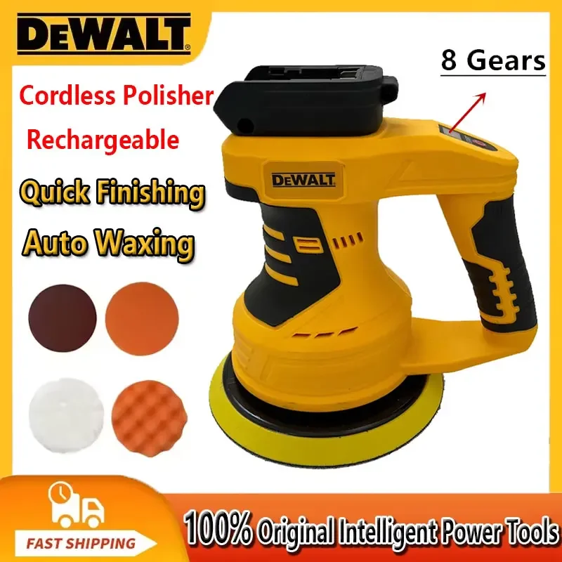 

DEWALT 8 Gears Cordless Polisher Rechargeable Car Buffer Polisher Machine Electric Rotary Tool For 18V Battery