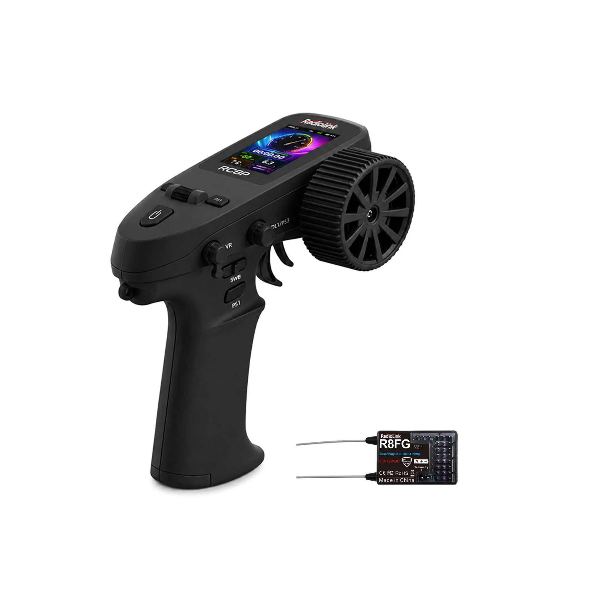 radiolink-rc8p-Emetteur-rc-8-canaux-24-ghz-avec-recepteur-r8fg-telecommande-de-poche-a-diffusion-vocale-pour-voitures-rc-crawlers-et-plus
