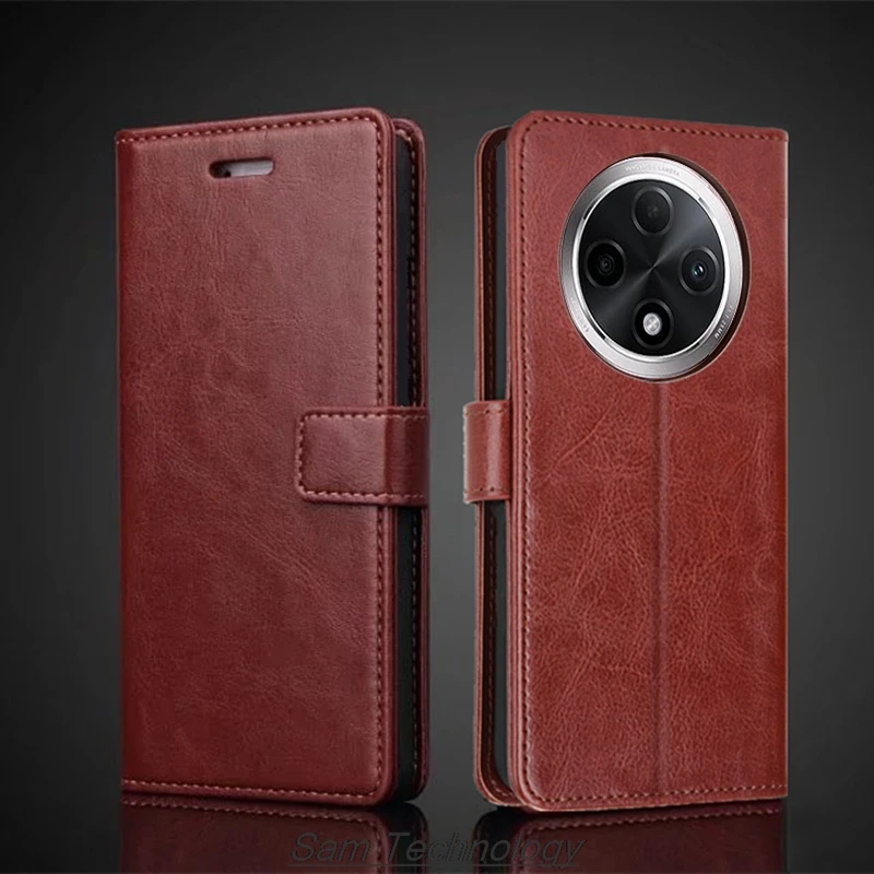 

Card Holder Cover Case for OPPO A3 Pro 5G (Chinese Version) 6.7" Pu Leather Flip Cover Retro Wallet Phone Case Capa Fundas Coque