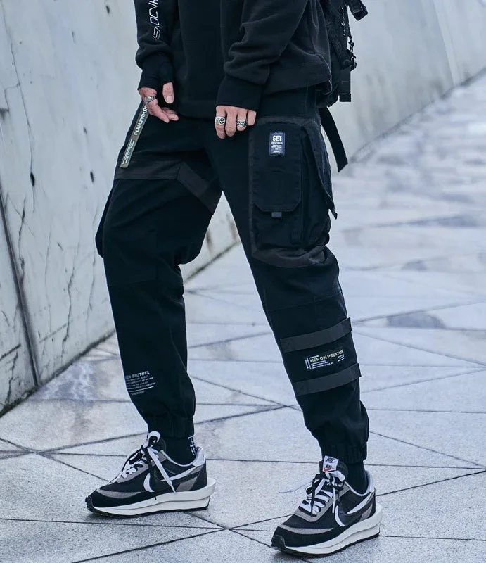 Overalls Autumn and Winter New Multi-Bag Pants Men's High Street Casual Pants Men's