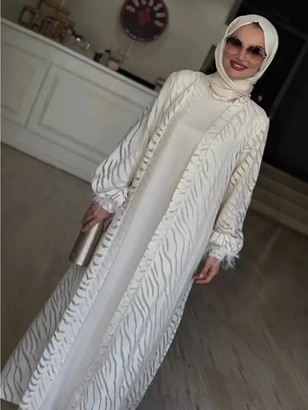 Muslim Women Abaya Dresses Eid Ramadan Morocco Arab Cardigan Robe Dubai Abayas Kaftan Jalabiya Print Cardigan Dress Vestidos