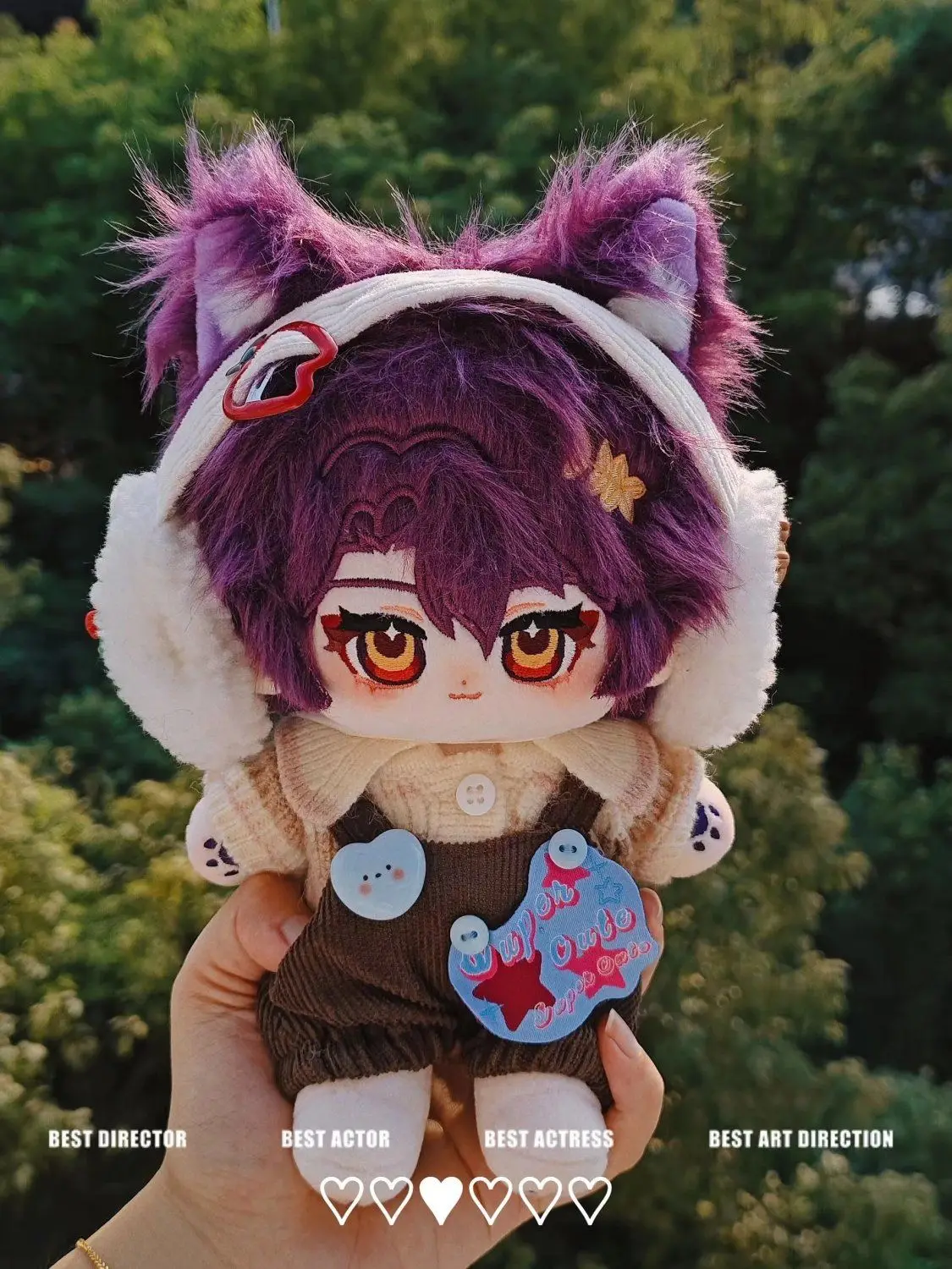 20cm Game Honkai: Star Rail Dr. Ratio Aventurine Doll Cosplay Cartoon Soft Body Change Clothes Pillow Xmas Gifts