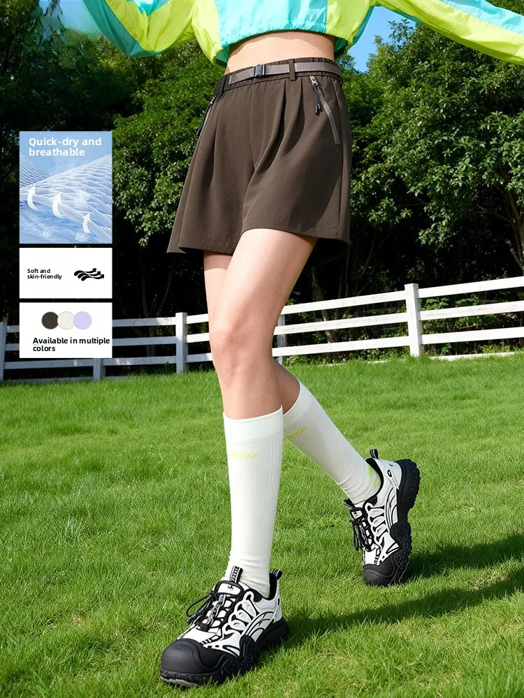 

Джинсвест: Новые женские летние спортивные брюки-капри из быстросохнущей ткани, коричневые, в стиле «русалка», повседневные