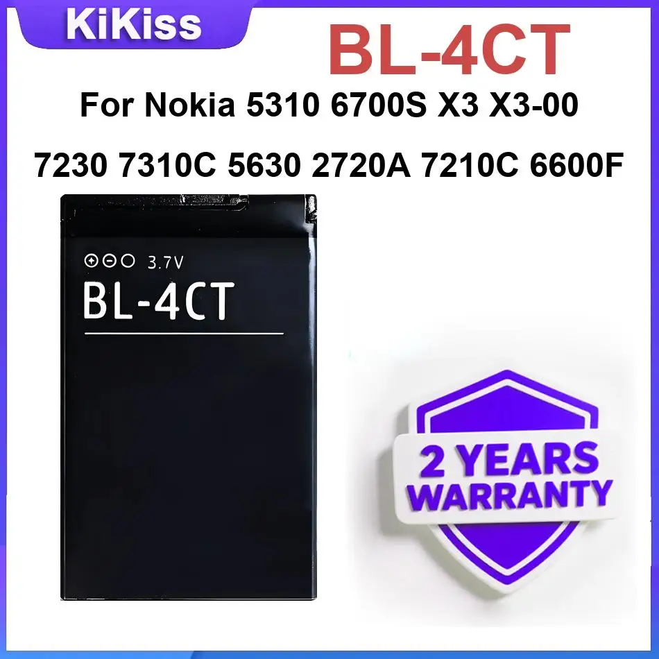 BL-4CT Mobile Phone Battery For Nokia 5310 6700S X3 X3-00 7230 7310C 5630 2720A 7210C 6600F Replacement Batteries