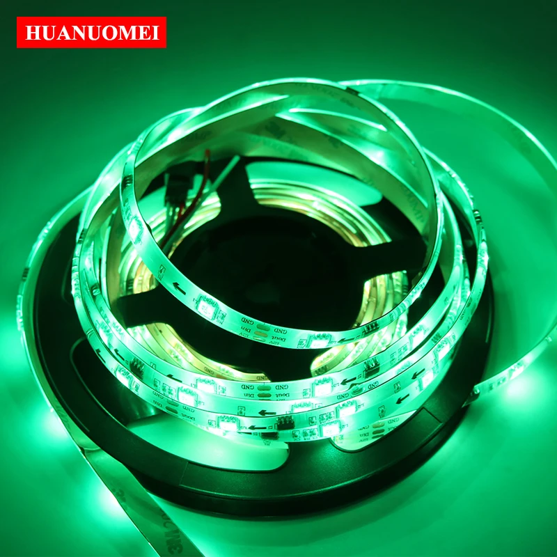 5M 30LEDs/M WS2811 Pixel SMD 5050 RGB LED Strip Digital Tape Light Flexible White PCB Waterproof IP65 Programmable Neon Lamp 12V