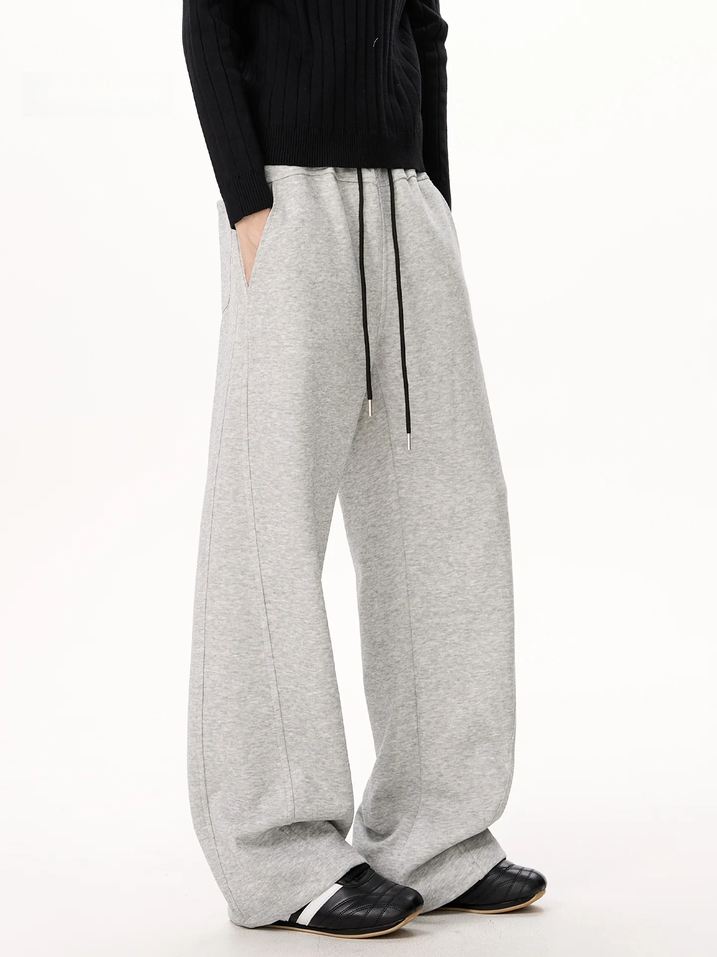 

Мужские повседневные спортивные брюки свободного кроя с цветочным принтом, деконструированным пэчворком, прямые, удобные для прогулок