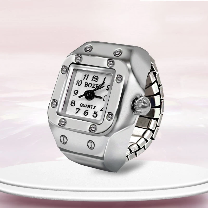Fashion Rings Finger Watches for Women Men 2025 Fashion Party Quartz Watches Unisex Couple Rings Jewelry Gifts