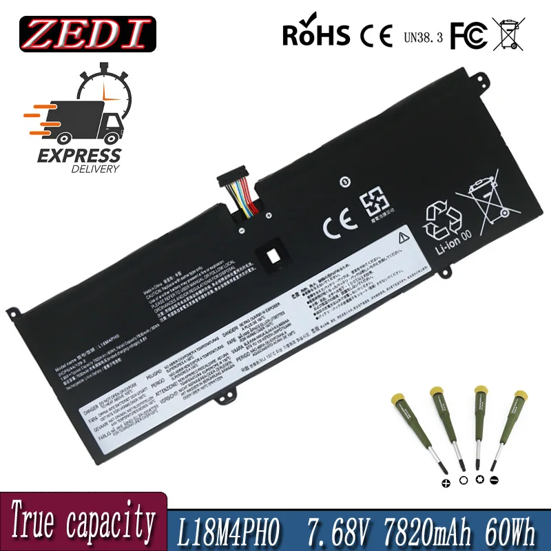 ZEDI New L18M4PH0 L18C4PH0 Laptop Battery For Lenovo Yoga C940 C940-14IIL 81Q9 Series 5B10T11585 5B10W67374 5B10T11586 60Wh